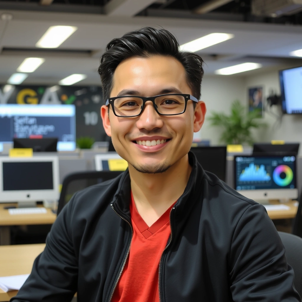 Portrait of David Chen, Lead Web Developer at adloom