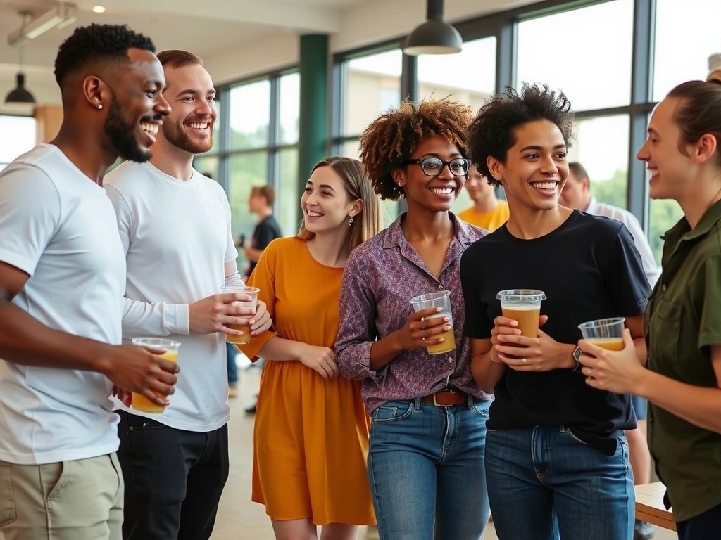 adloom team enjoying a casual get-together