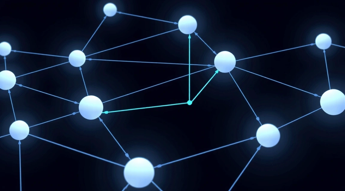 Abstract network connections symbolizing data sharing