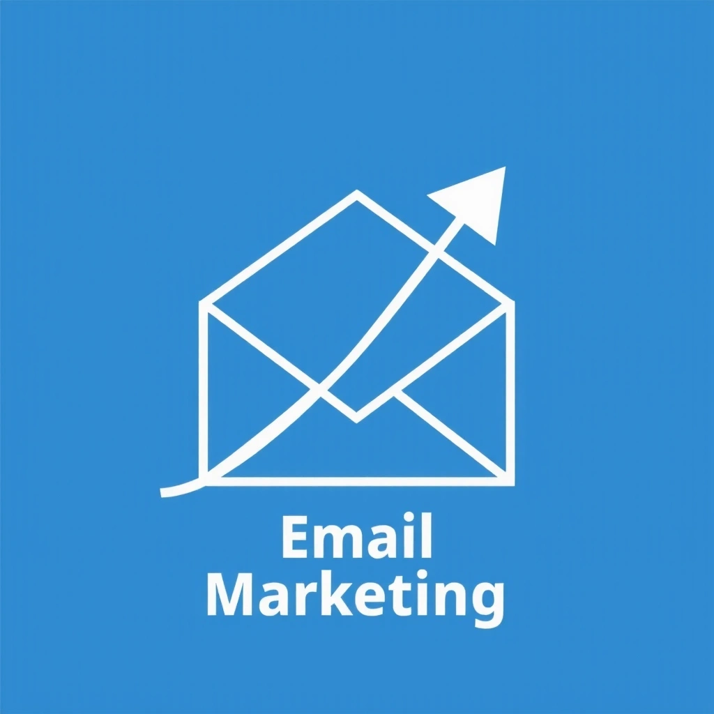 Email Marketing icon: an open envelope with an arrow pointing into it, symbolizing direct communication and engagement.