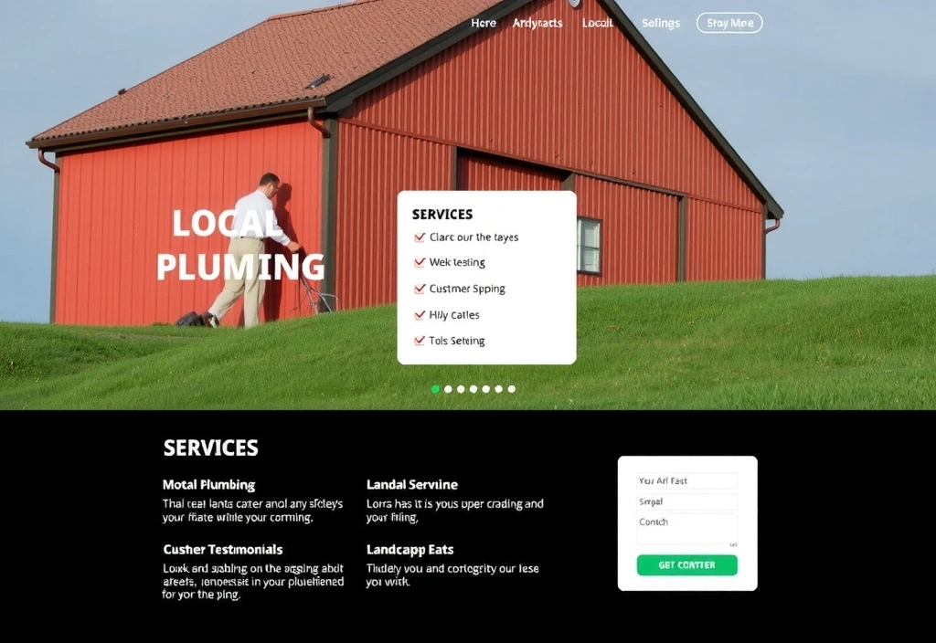 Service-based business website